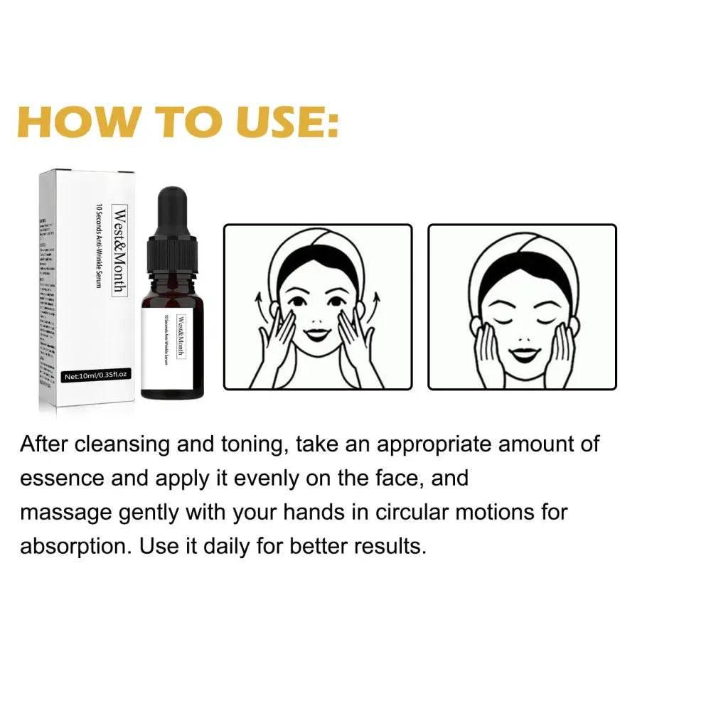 West&Month 10 Seconds Anti-Wrinkle Serum for Youthful Skin - Estalios