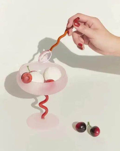 Whimsical Eclectic Dessert Dish with Colorful Cups for Fun - Estalios
