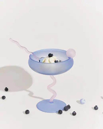 Whimsical Eclectic Dessert Dish with Colorful Cups for Fun - Estalios