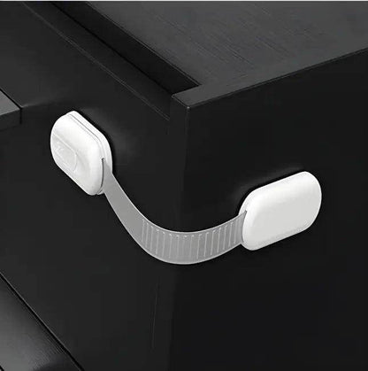 Bright and Bold White Child Safety Lock for Secure Homes - Estalios
