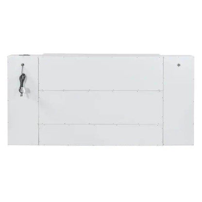 Sleek White Murphy Bed With Smart Storage Solution - Estalios
