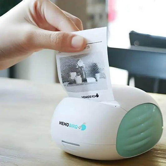 Sleek White Thermal Printer with Bold Green Accents for Stylish Efficiency - Estalios