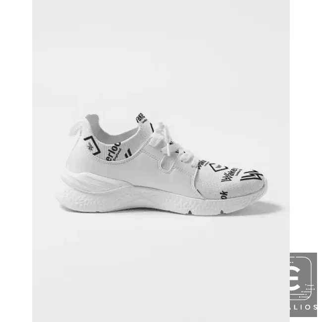 Step Into Style with Bold White Patterned Sneakers Now - Estalios