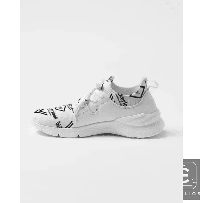 Step Into Style with Bold White Patterned Sneakers Now - Estalios