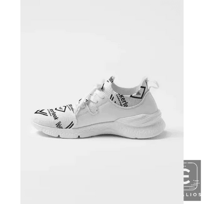 Step Into Style with Bold White Patterned Sneakers Now - Estalios