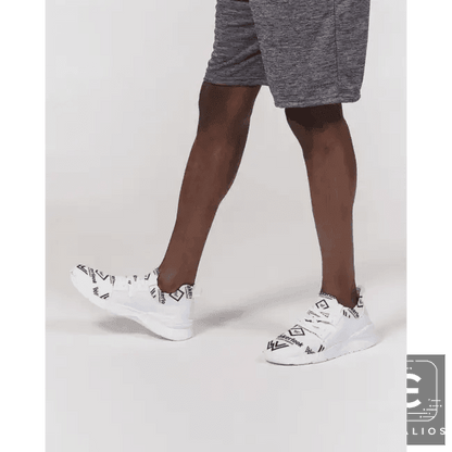 Step Into Style with Bold White Patterned Sneakers Now - Estalios