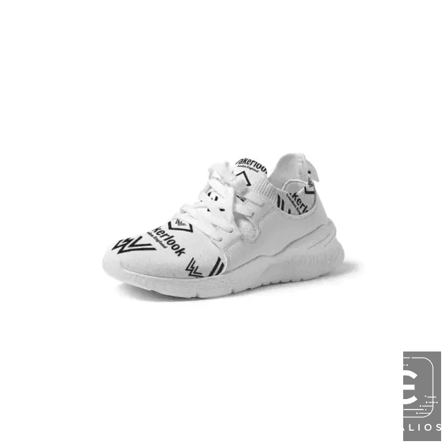 Step Into Style with Bold White Patterned Sneakers Now - Estalios