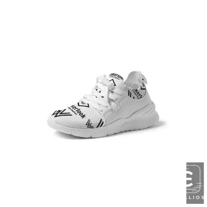 Step Into Style with Bold White Patterned Sneakers Now - Estalios