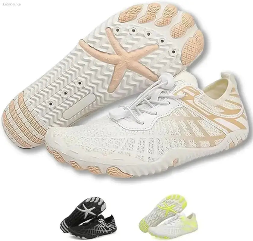 Wide Toe Barefoot Hiking Shoes with Breathable Mesh Upper for Unisex Outdoor Adventures - EstaliosShop