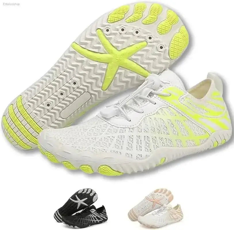 Wide Toe Barefoot Hiking Shoes with Breathable Mesh Upper for Unisex Outdoor Adventures - EstaliosShop