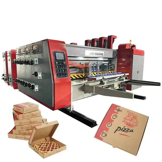 Pizza box printing machine for easy 750px height slitting and stylish box decorator width