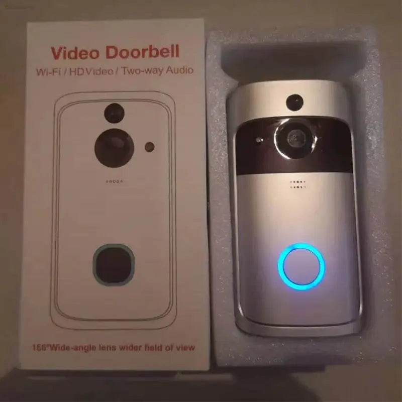 WiFi Video Doorbell 2 Way Audio Security Home Door Bell 720P Night Vision with Noise Cancelling Microphone Smart Human Detection - Estalios