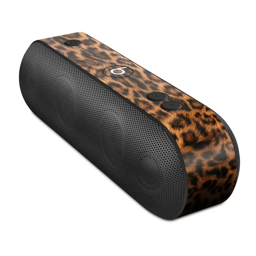 Leopard-print portable speaker Wild Beats Solo Pro for stylish sound on the go