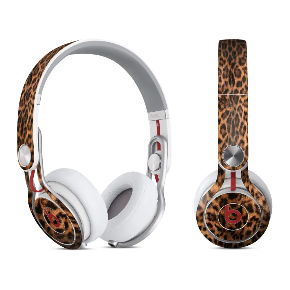 Leopard print Beats Solo Pro in Ultra-Gloss style for a wild audio vibe