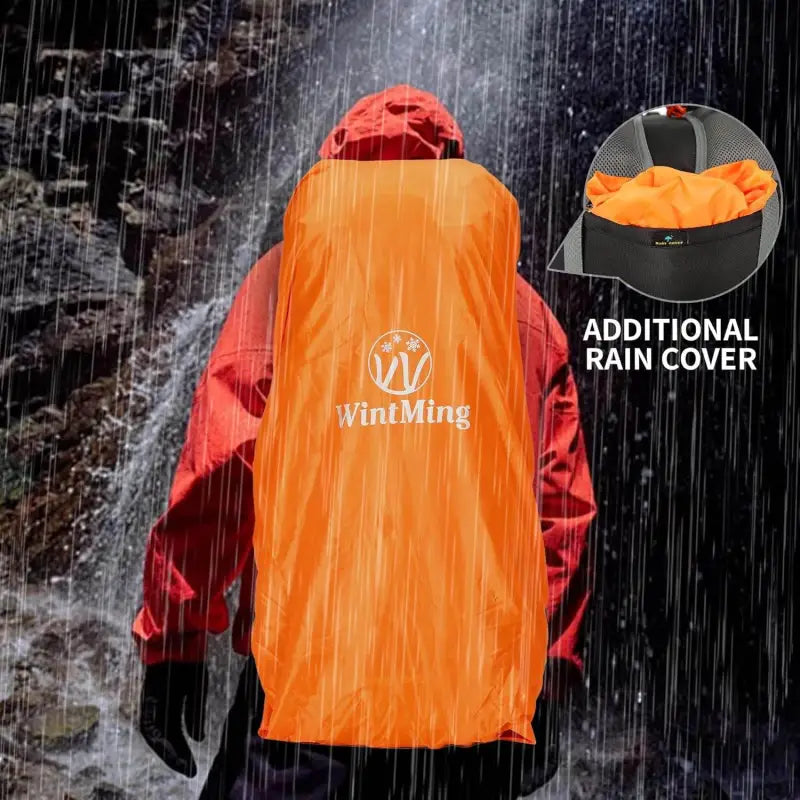 Wintming 75L Waterproof Hiking Backpack with Rain Cover - Perfect for Camping and Outdoor Adventures for Men and Women - Estalios