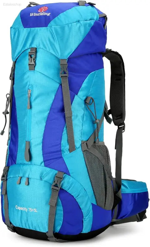 Wintming 75L Waterproof Hiking Backpack with Rain Cover - Perfect for Camping and Outdoor Adventures for Men and Women - Estalios