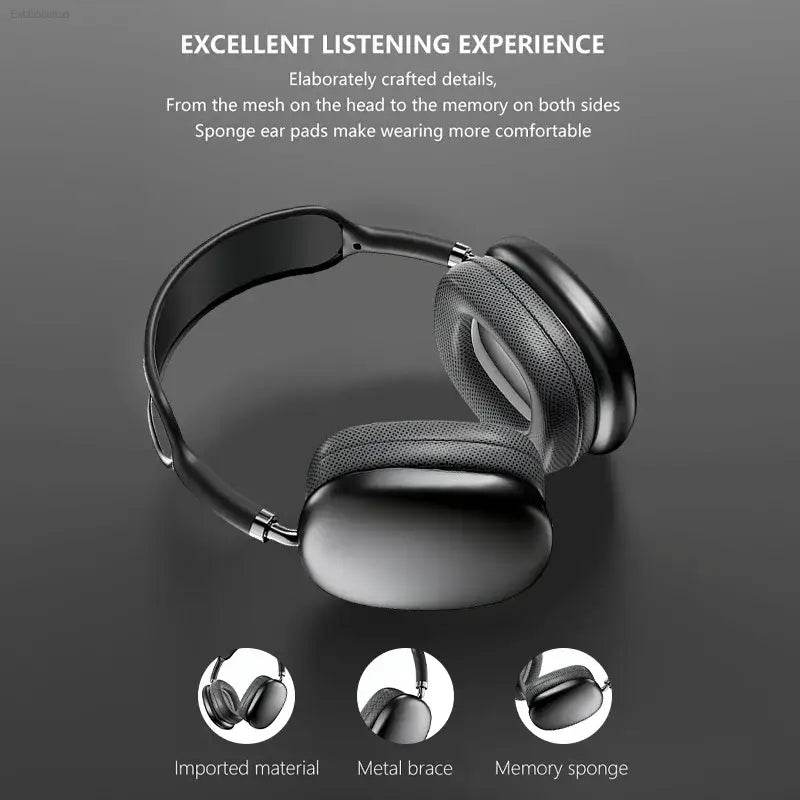 Wireless Bluetooth Headphones with Mic for Sports and Gaming - Estalios