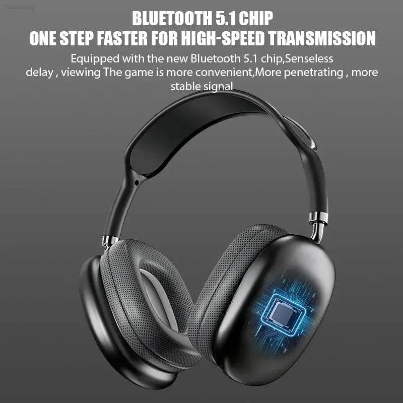 Wireless Bluetooth Headphones with Mic for Sports and Gaming - Estalios