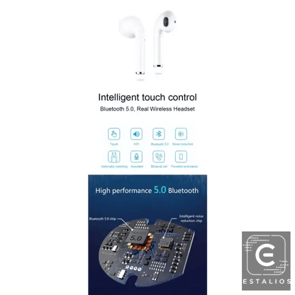 Smart Touch Wireless Earbuds with Sleek Charging Case - Estalios