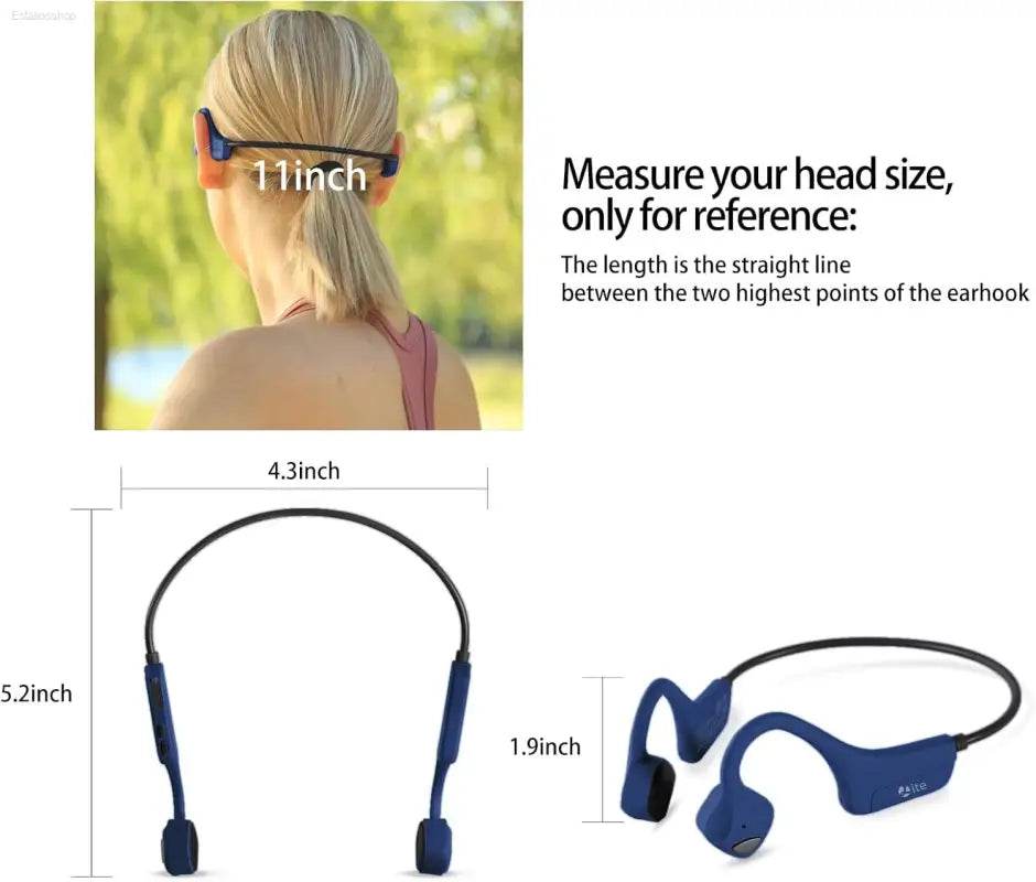 Wireless Bone Conduction Earphones with Sweatproof Design - Estalios