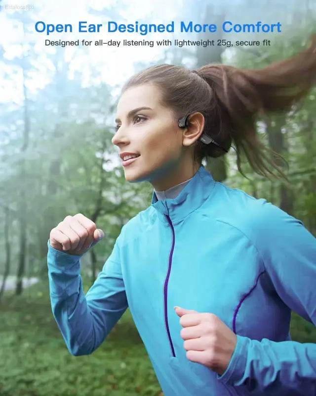 Wireless Bone Conduction Earphones with Sweatproof Design - Estalios