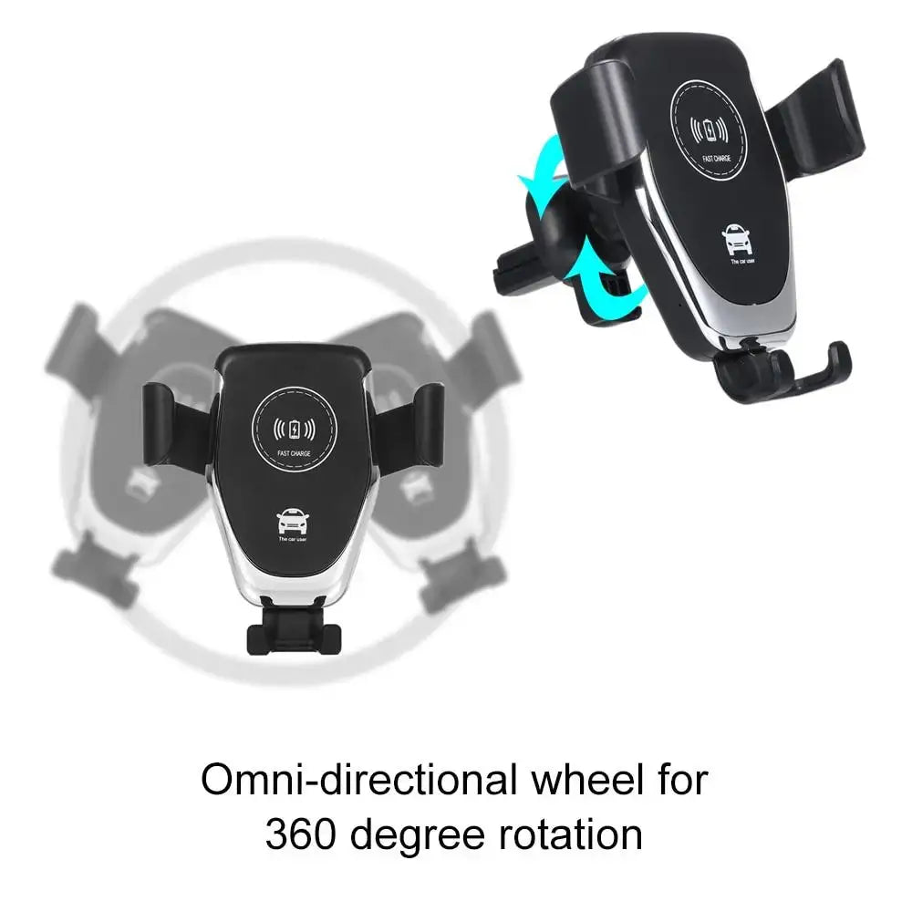 Wireless Charger Car Mount & Nav - Mobile & Laptop Accessories