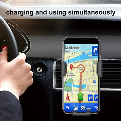 Wireless Charger Car Mount & Nav - Mobile & Laptop Accessories