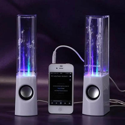 Rhythmic Rivers: Speakers That Groove! Unleash a symphony of sight and sound with Rhythmic Rivers, the water-dancing speakers that transform your music - Estalios