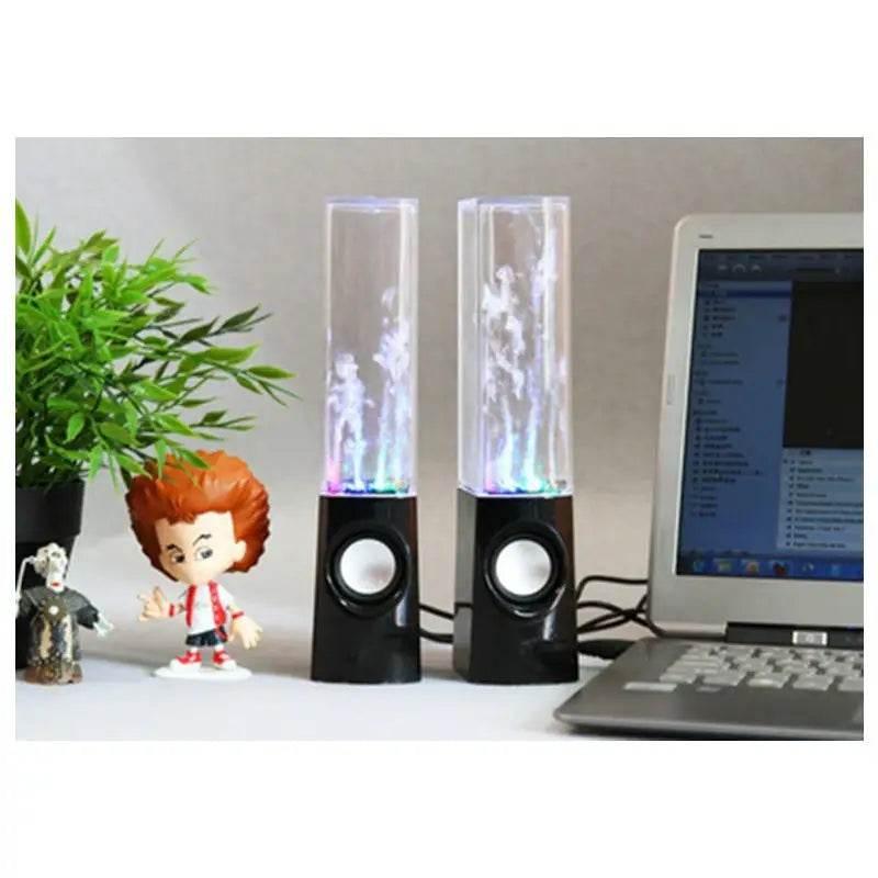 Rhythmic Rivers: Speakers That Groove! Unleash a symphony of sight and sound with Rhythmic Rivers, the water-dancing speakers that transform your music - Estalios