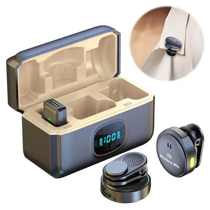 Wireless Magnetic Collar Microphone for YouTube Vlogs - Estalios