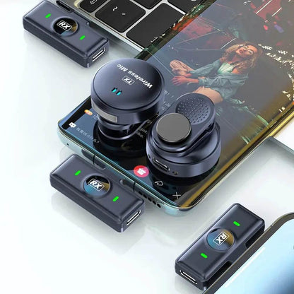 Wireless Magnetic Collar Microphone for YouTube Vlogs - Estalios