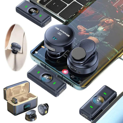 Wireless Magnetic Collar Microphone for YouTube Vlogs - Estalios
