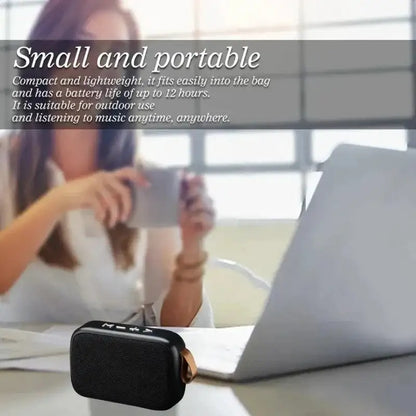 Black portable wireless soundbar in the Wireless Soundbar 500mAh Power Blast