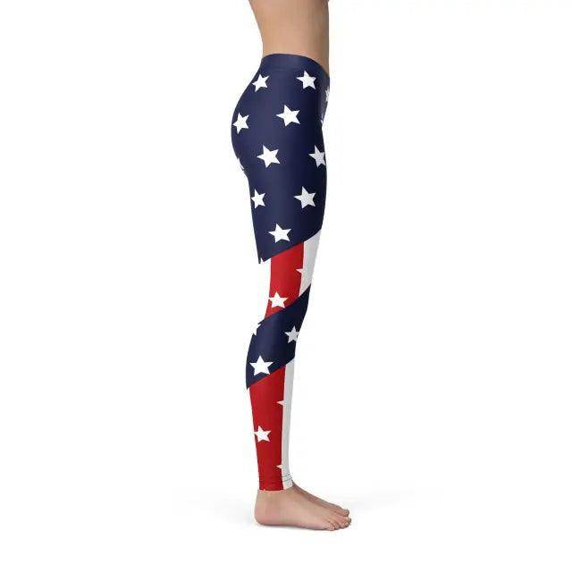 Patriot Power Leggings for Ultimate American Style - Estalios