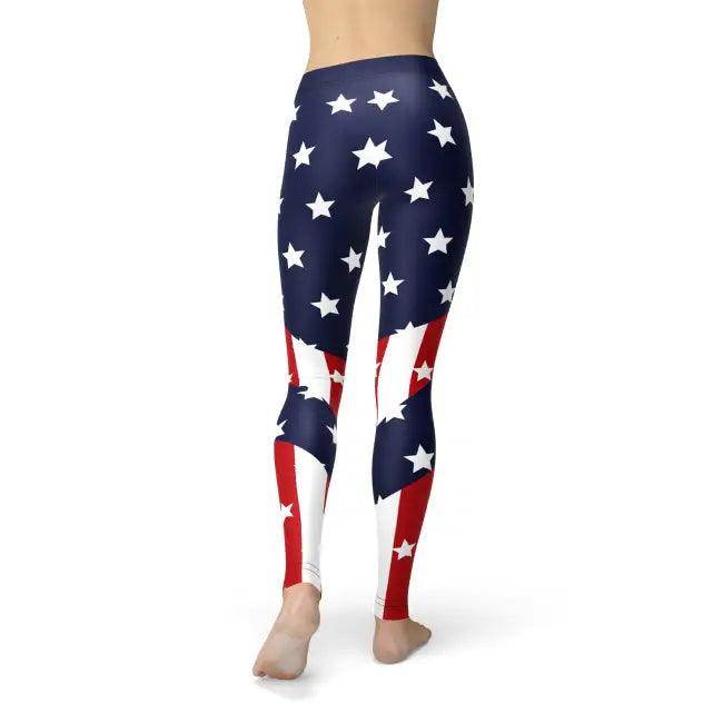 Patriot Power Leggings for Ultimate American Style - Estalios
