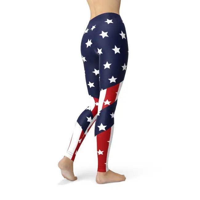 Patriot Power Leggings for Ultimate American Style - Estalios