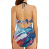 Women's Backless Bow Hollow Out Swimsuit for Summer Fun - Estalios