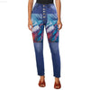 Women's Jeans with Front Printing Made in USA Ships Only - Estalios