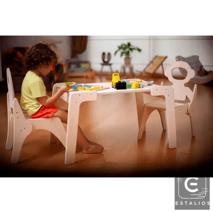 Adventure Awaits with the Wooden Monkey Table Set - Estalios