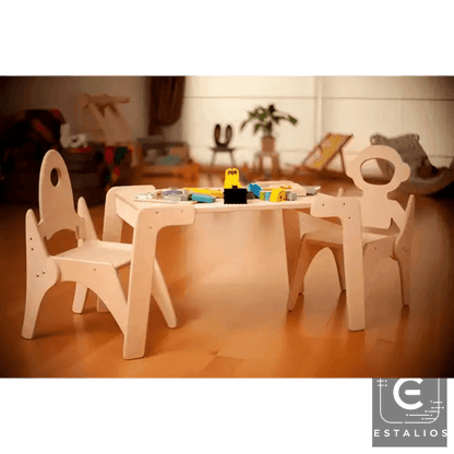 Adventure Awaits with the Wooden Monkey Table Set - Estalios