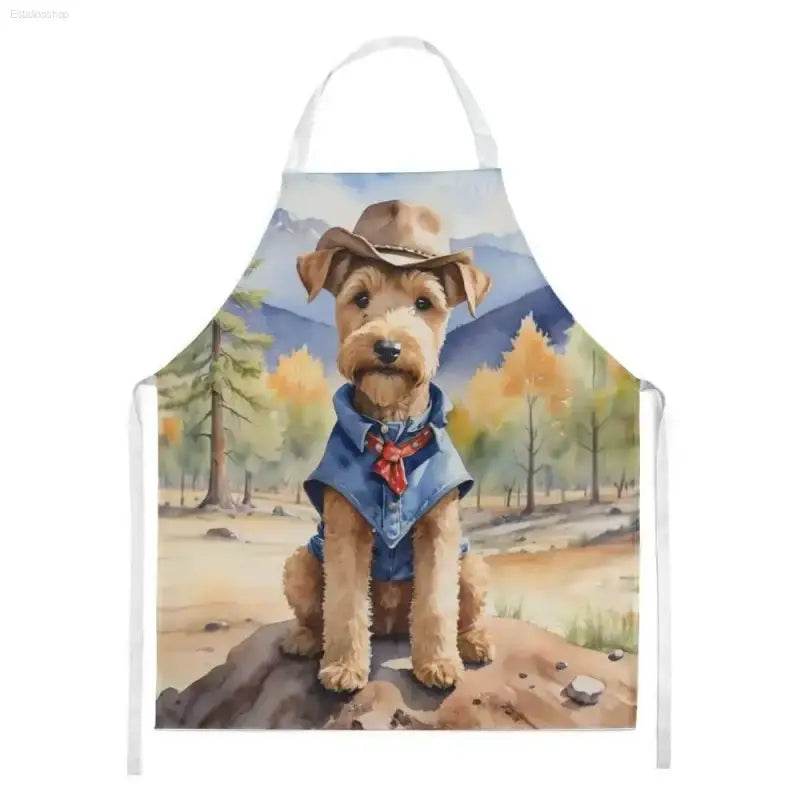 Woof-tastic Watercolor Dog Apron for Stylish Kitchen Fun - Estalios