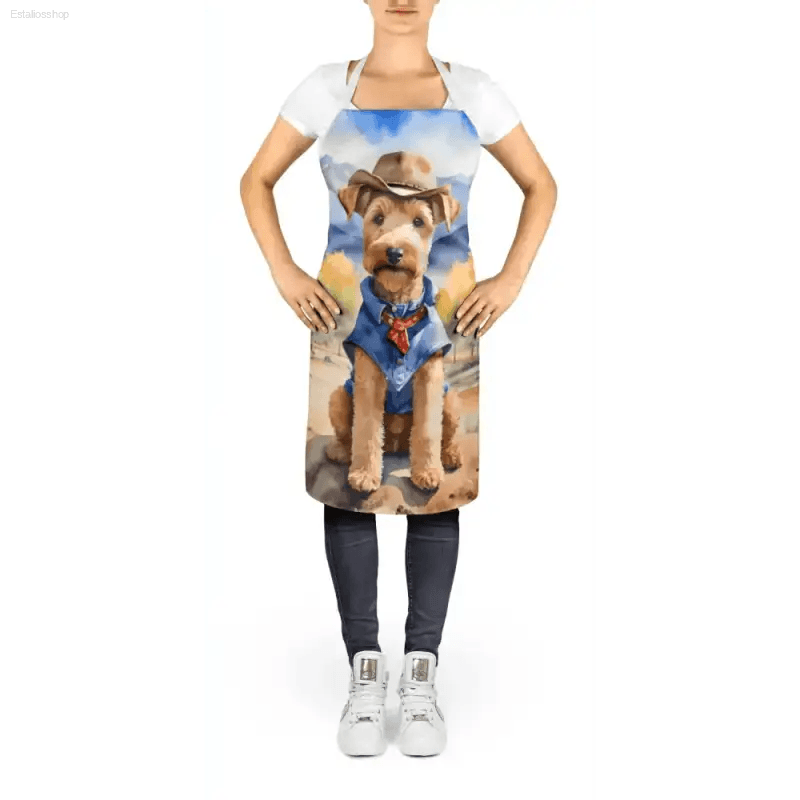 Woof-tastic Watercolor Dog Apron for Stylish Kitchen Fun - Estalios