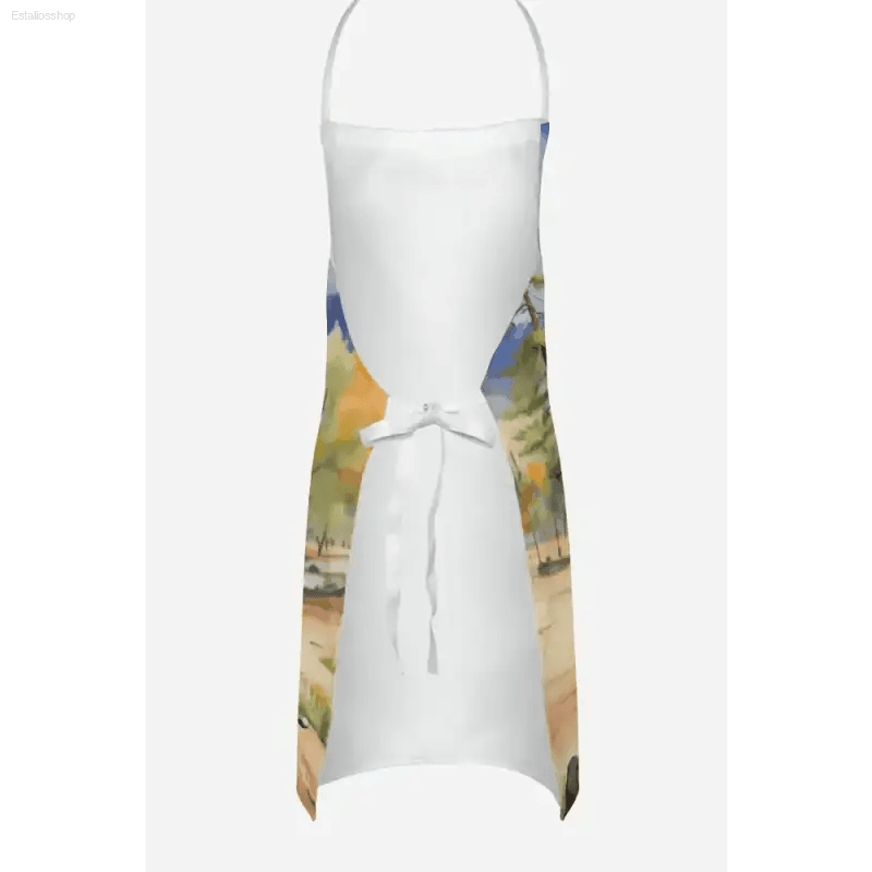 Woof-tastic Watercolor Dog Apron for Stylish Kitchen Fun - Estalios