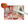 Woofin Good Christmas Cutting Board: Festive Kitchen Fun! Product Description: Deck the Halls and your Kitchen with our Festive Holiday Kitchen Scene Cutting Board! - Estalios