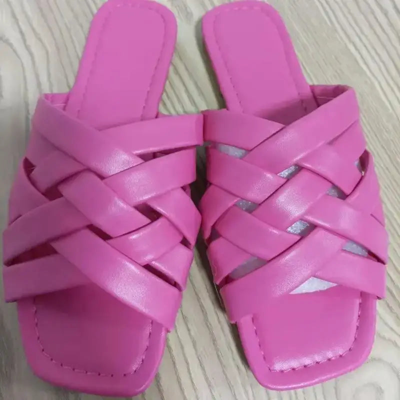 Woven Slide Sandals Size Chart Deals - Slippers