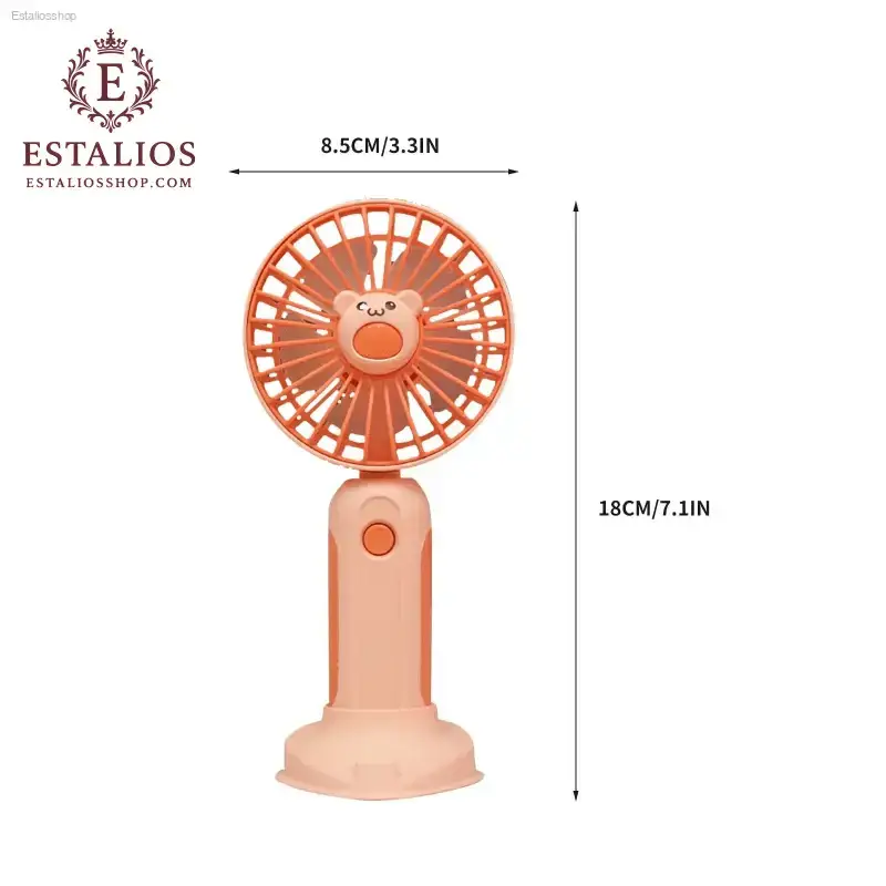 Wovilon Mini Handheld Fan with Rechargeable Battery and Three Speed Modes for Travel and Outdoor Use - EstaliosShop