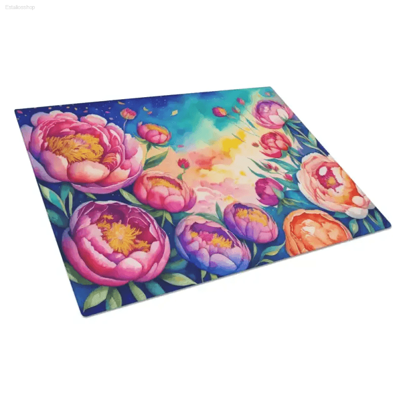 Wow your Kitchen with a Smart Floral Watercolor Cutting Board! Elevate your Culinary Space with our Stunning Floral Watercolor Cutting Board. this Vibrant Glass Cutting Board Isn' - Estalios