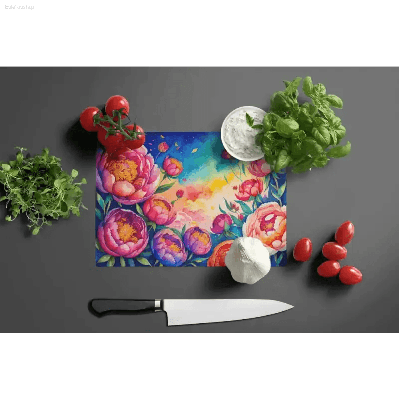 Wow your Kitchen with a Smart Floral Watercolor Cutting Board! Elevate your Culinary Space with our Stunning Floral Watercolor Cutting Board. this Vibrant Glass Cutting Board Isn' - Estalios