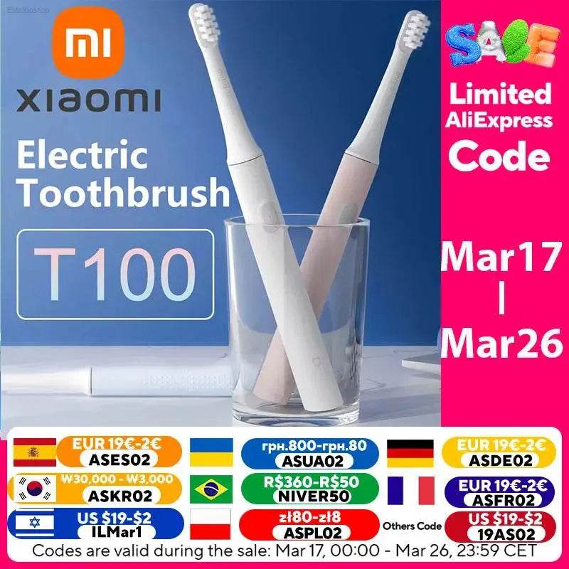Xiaomi Mijia T100 Sonic Electric Toothbrush IPX7 Waterproof - Estalios