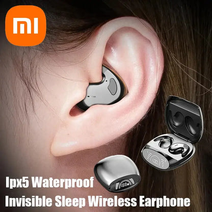 Xiaomi Sleep Invisible Earphones Ipx5 Waterproof Noise Cancel Wireless Bluetooth With Microphone For Iphone Huawei